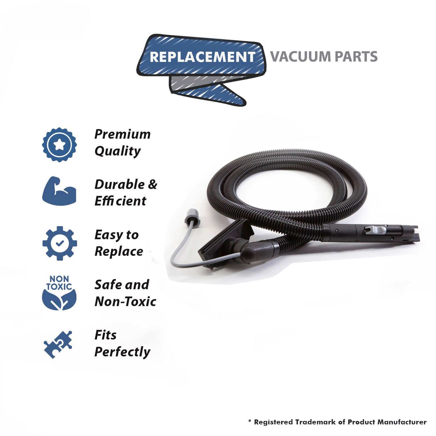 Topvacuumparts Replacement For Hoover F5831, F5912 Vacuum Cleaner SteamVac Hose Assembly # Compare to Part 440007181