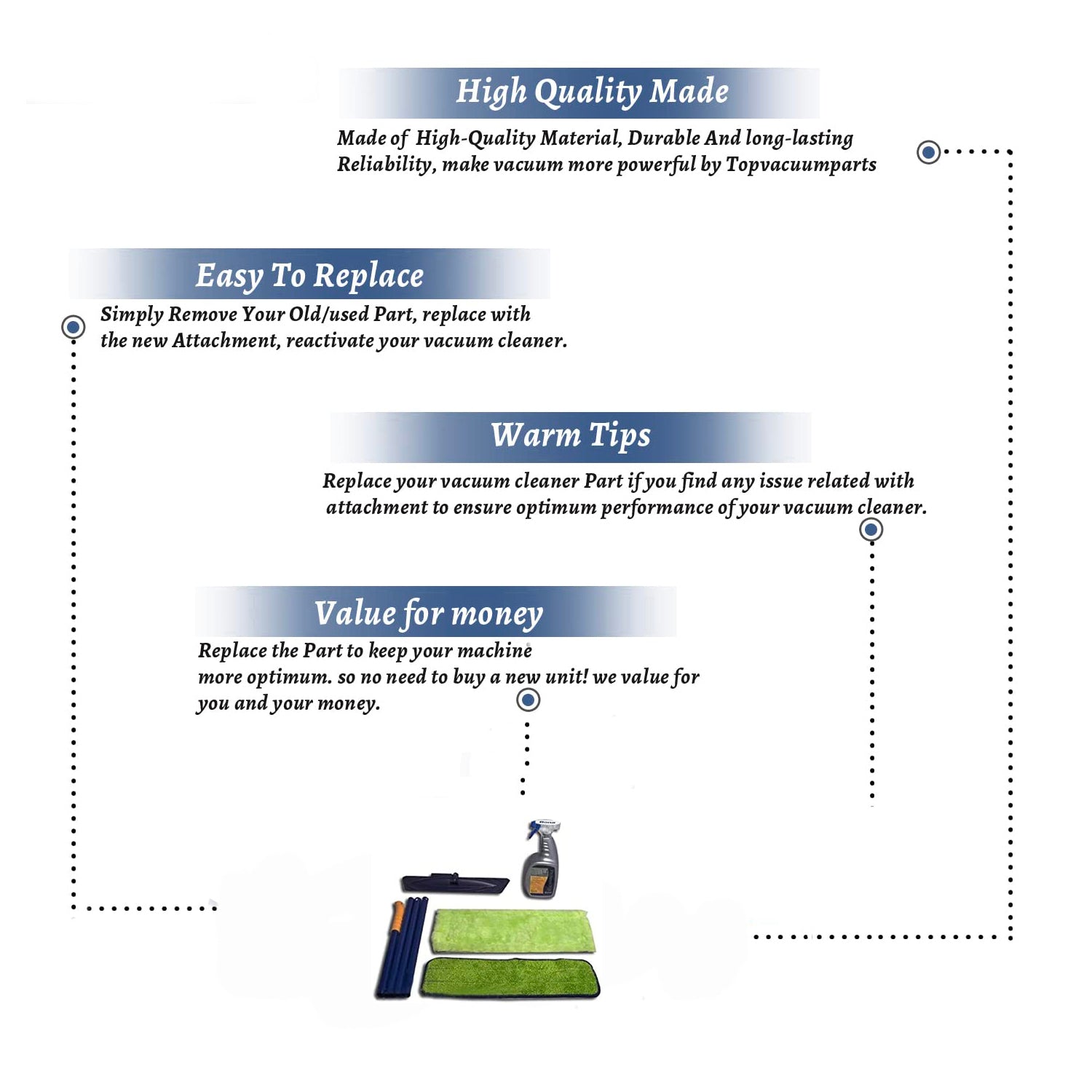 Topvacuumparts Replacement For Bona Professional Vacuum Cleaner 15
