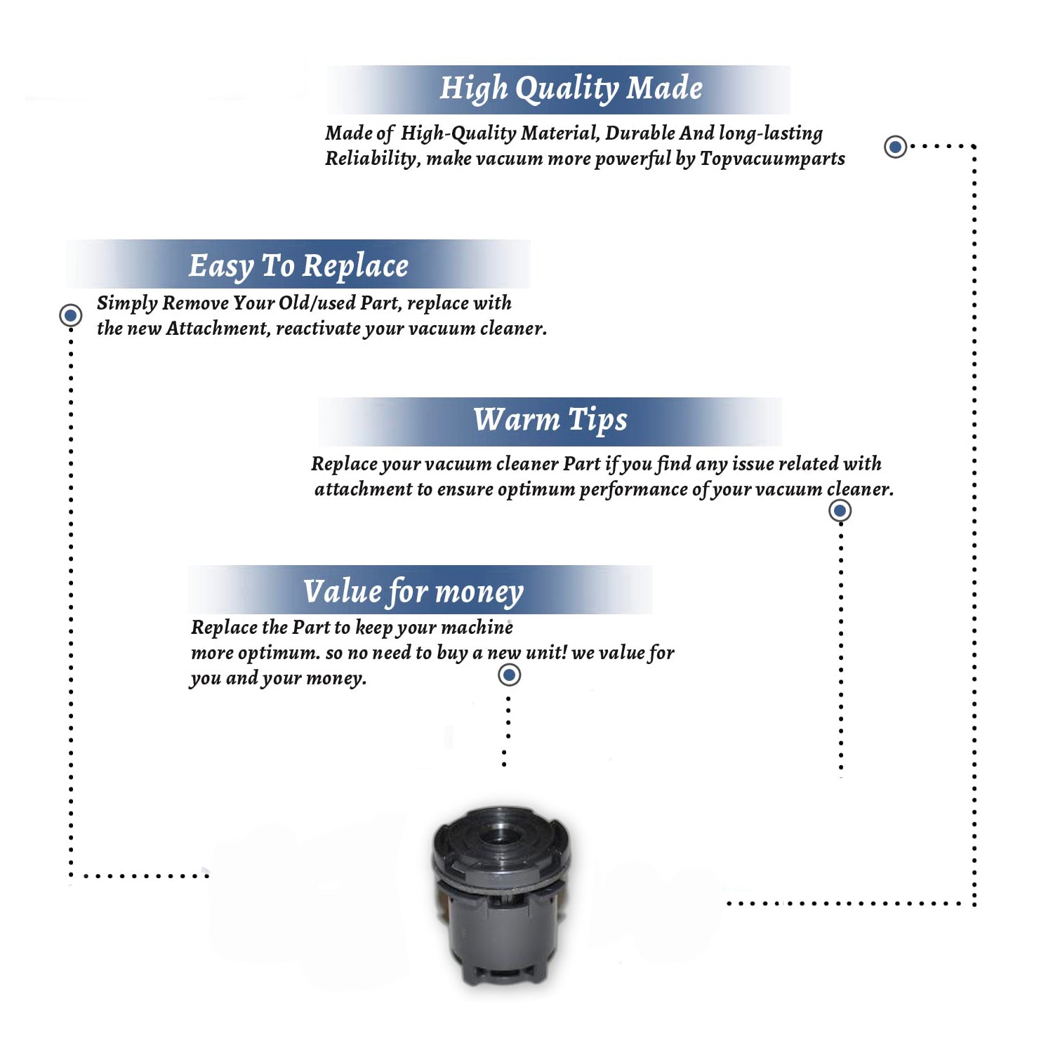 Topvacuumparts Replacement Part For Carpet Pro Suction Relief Valve Fits Max Commercial Vacuum Models # compare to part CM021021
