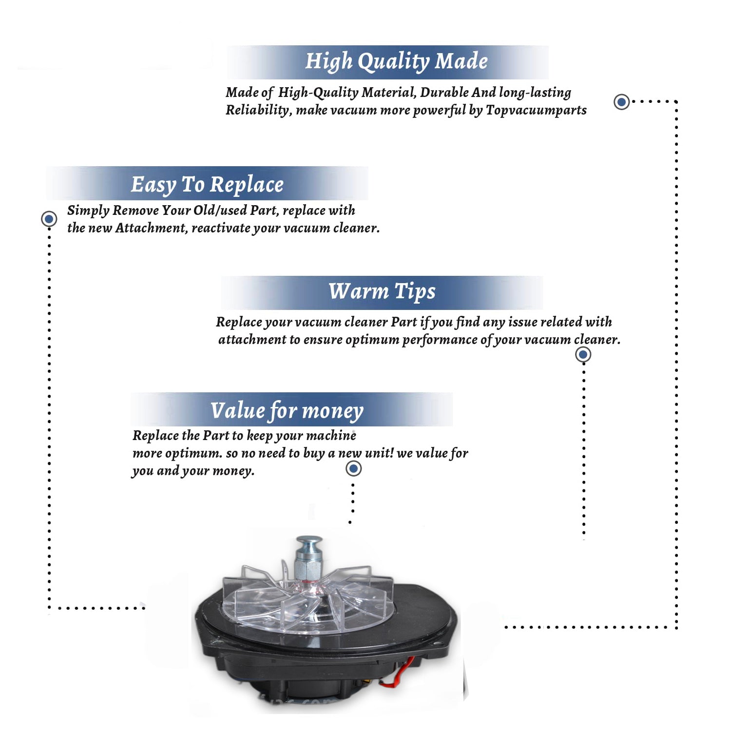 Topvacuumparts Replacement Part For Titan 12