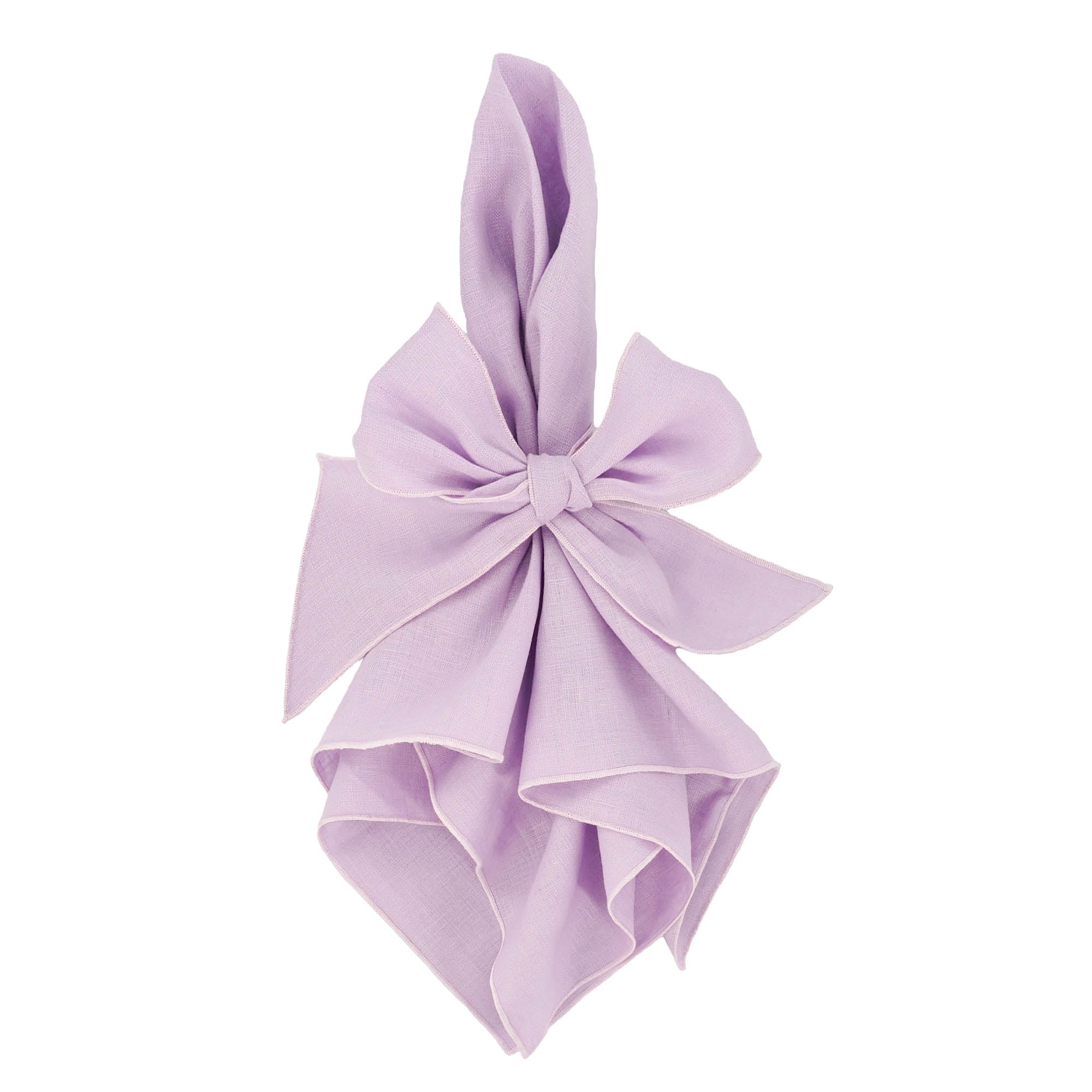 Purple Linen Dinner Napkins, Set of 4