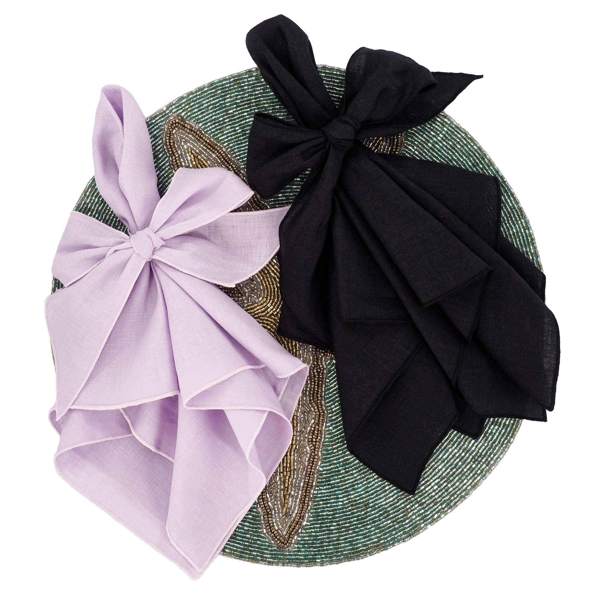 Purple Linen Dinner Napkins, Set of 4