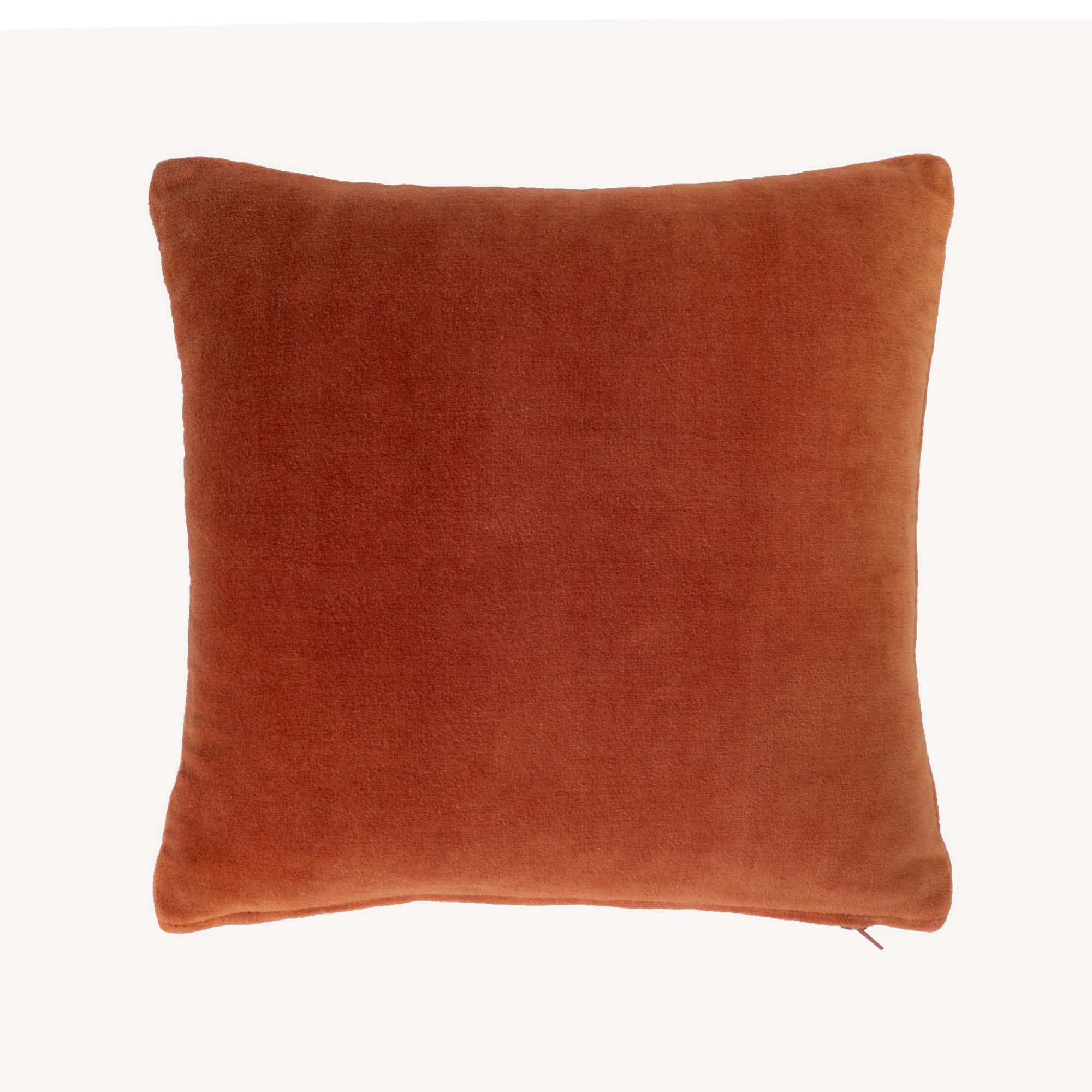 Terracotra Silk Velvet Bee Throw Pillow Cover, 12 x 12