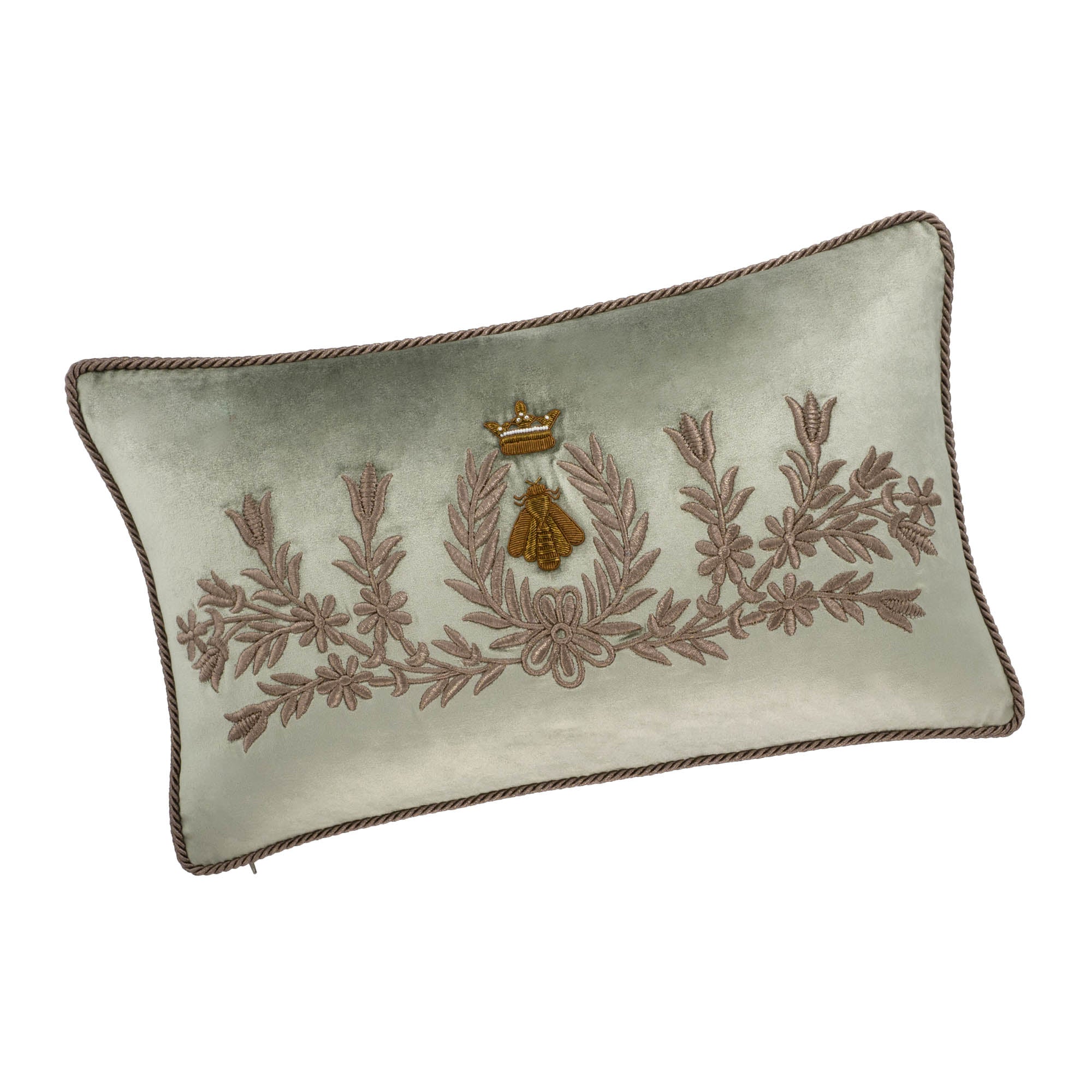 Regina Silk Velvet Throw Pillow Cover, 12 x 20