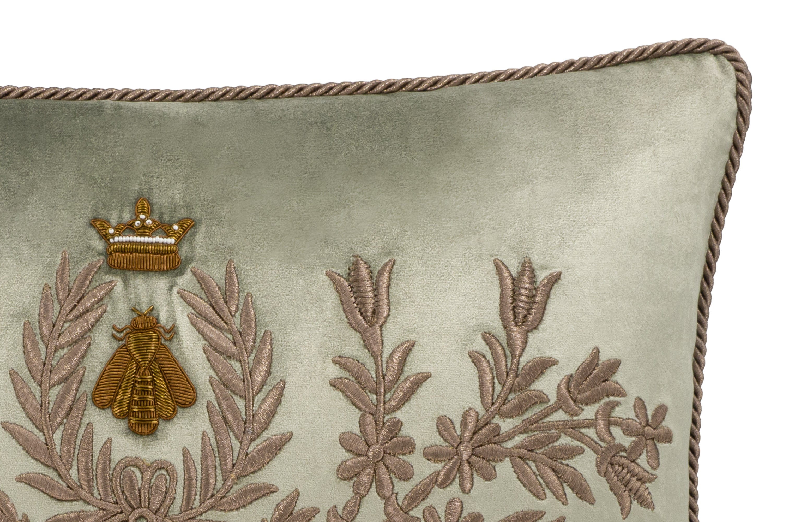 Regina Silk Velvet Throw Pillow Cover, 12 x 20