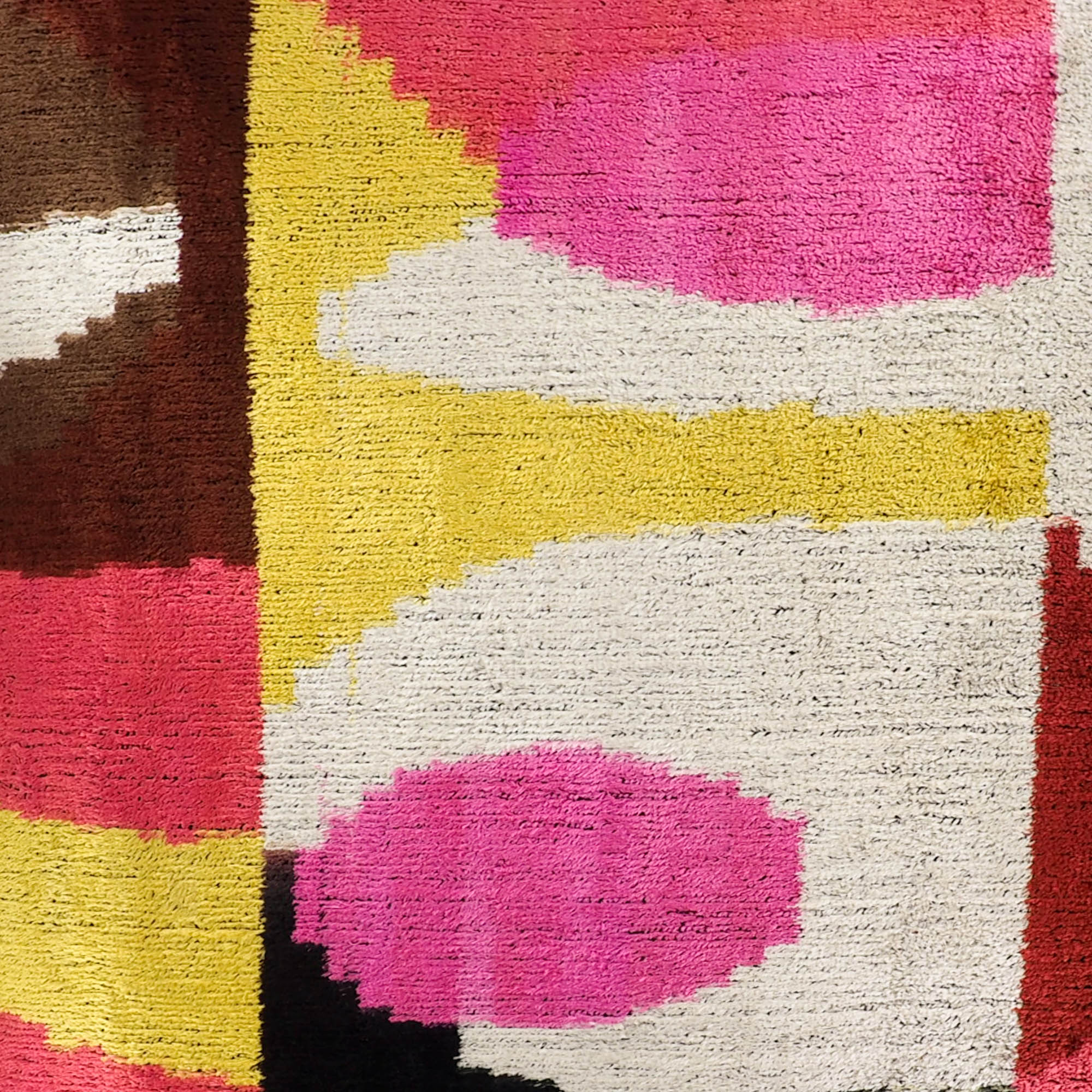 Rio Rio Silk Velvet Ikat Throw Pillow Cover, 20 x 20