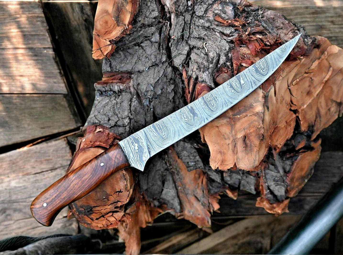 Premium Damascus Fillet Knife – 7.6