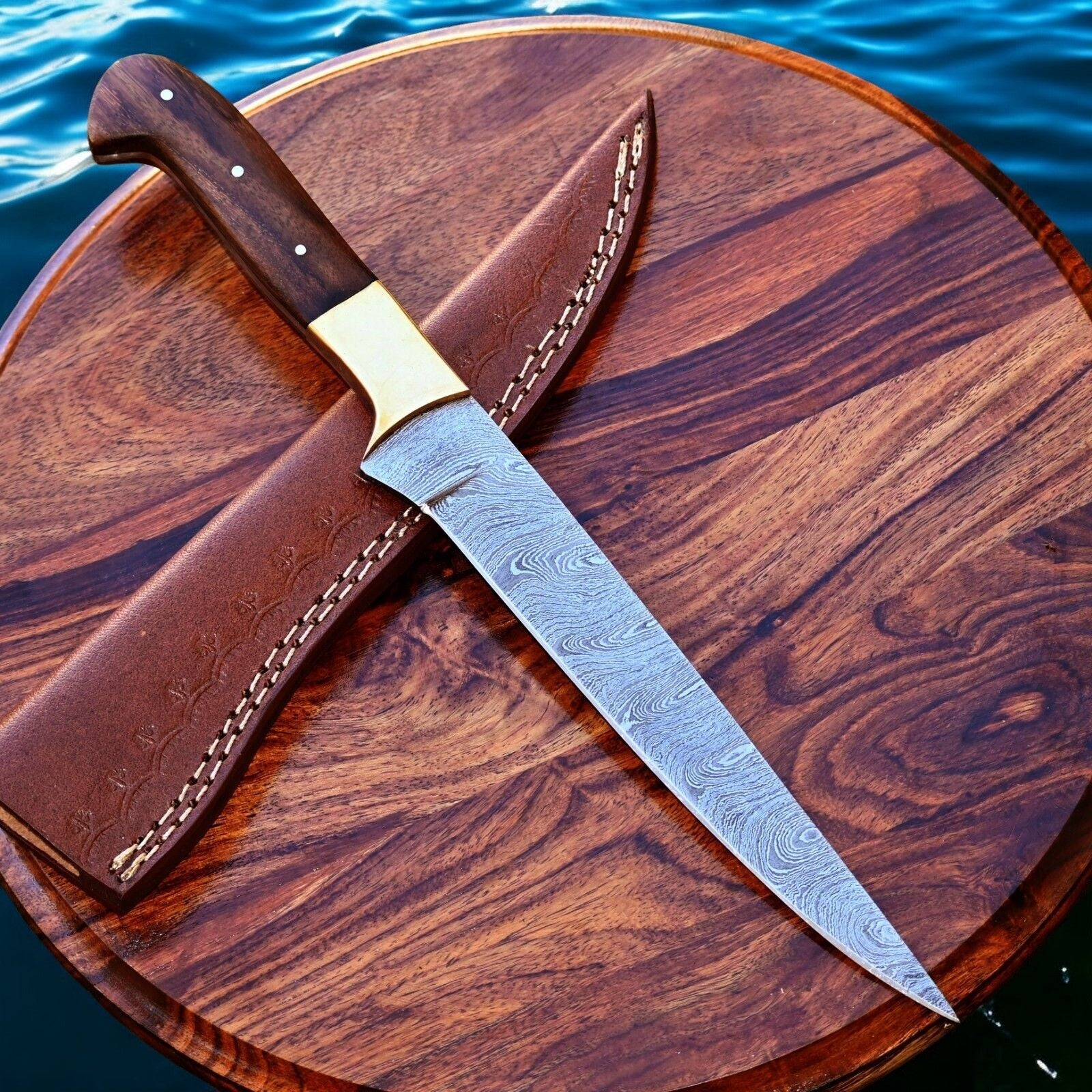 Handmade Damascus Fillet Knife – 12.5