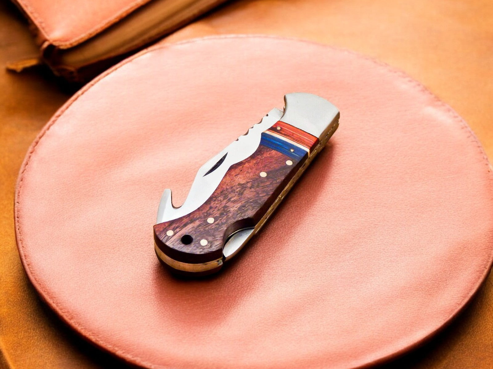 Custom Handmade Stainless Steel Pocket Knife – 3