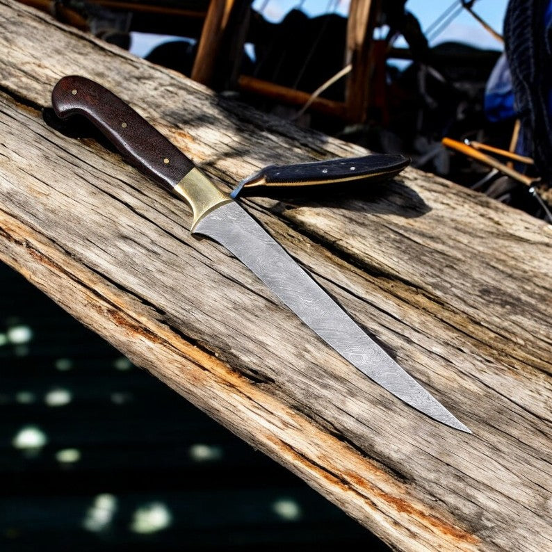 Handmade Damascus Fillet Knife – 8