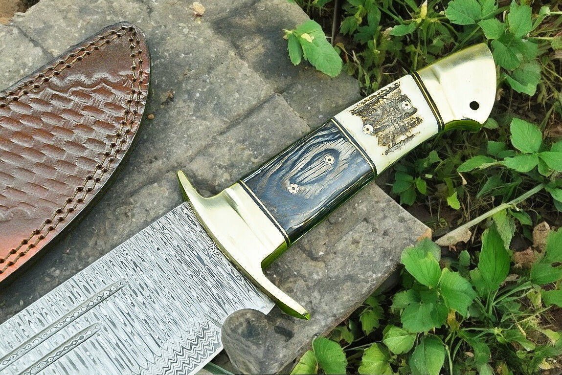 Handmade Damascus Bowie Knife | 16