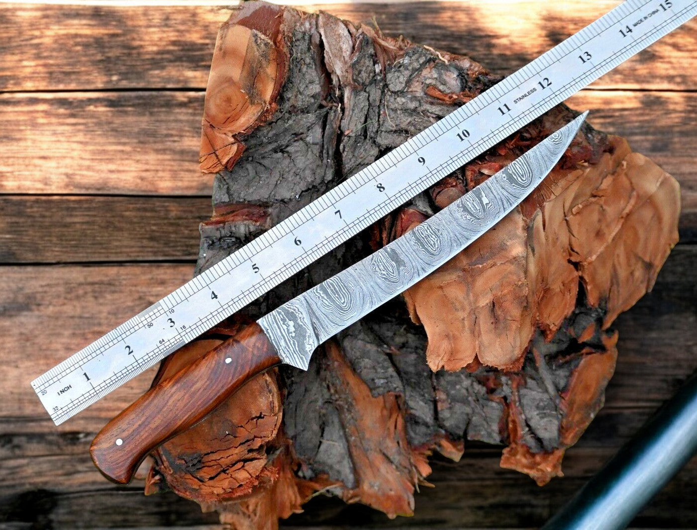 Premium Damascus Fillet Knife – 7.6