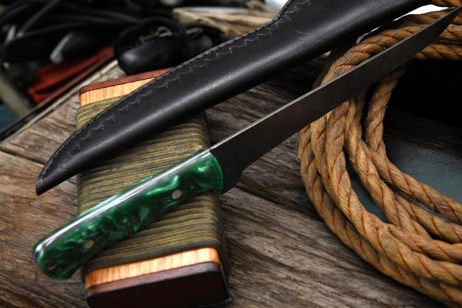 Premium Damascus Fillet Knife – 12.8