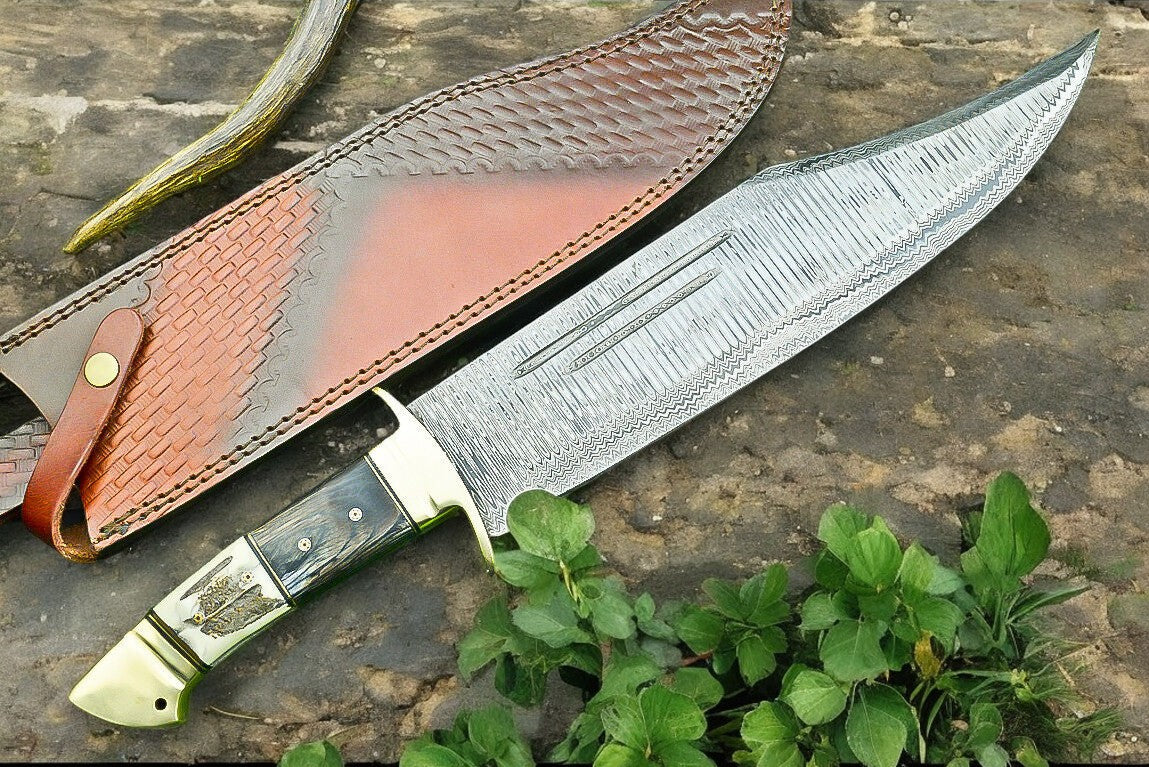 Handmade Damascus Bowie Knife | 16