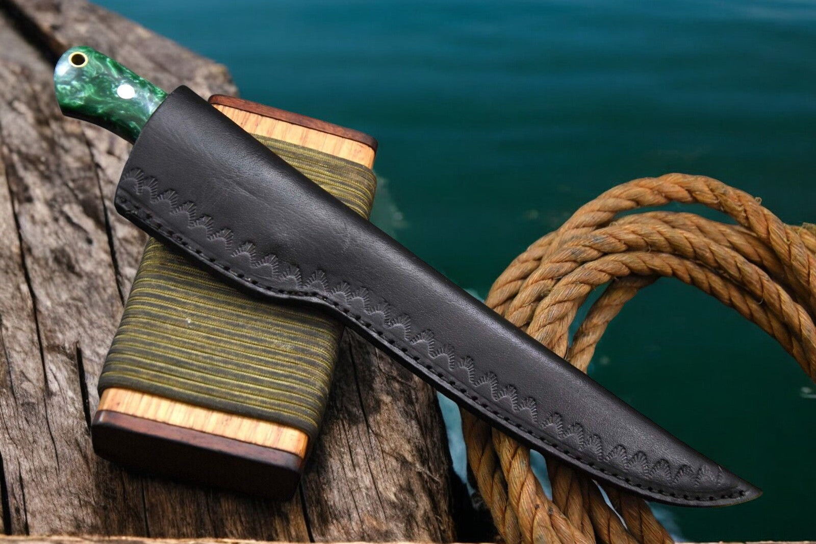 Premium Damascus Fillet Knife – 12.8