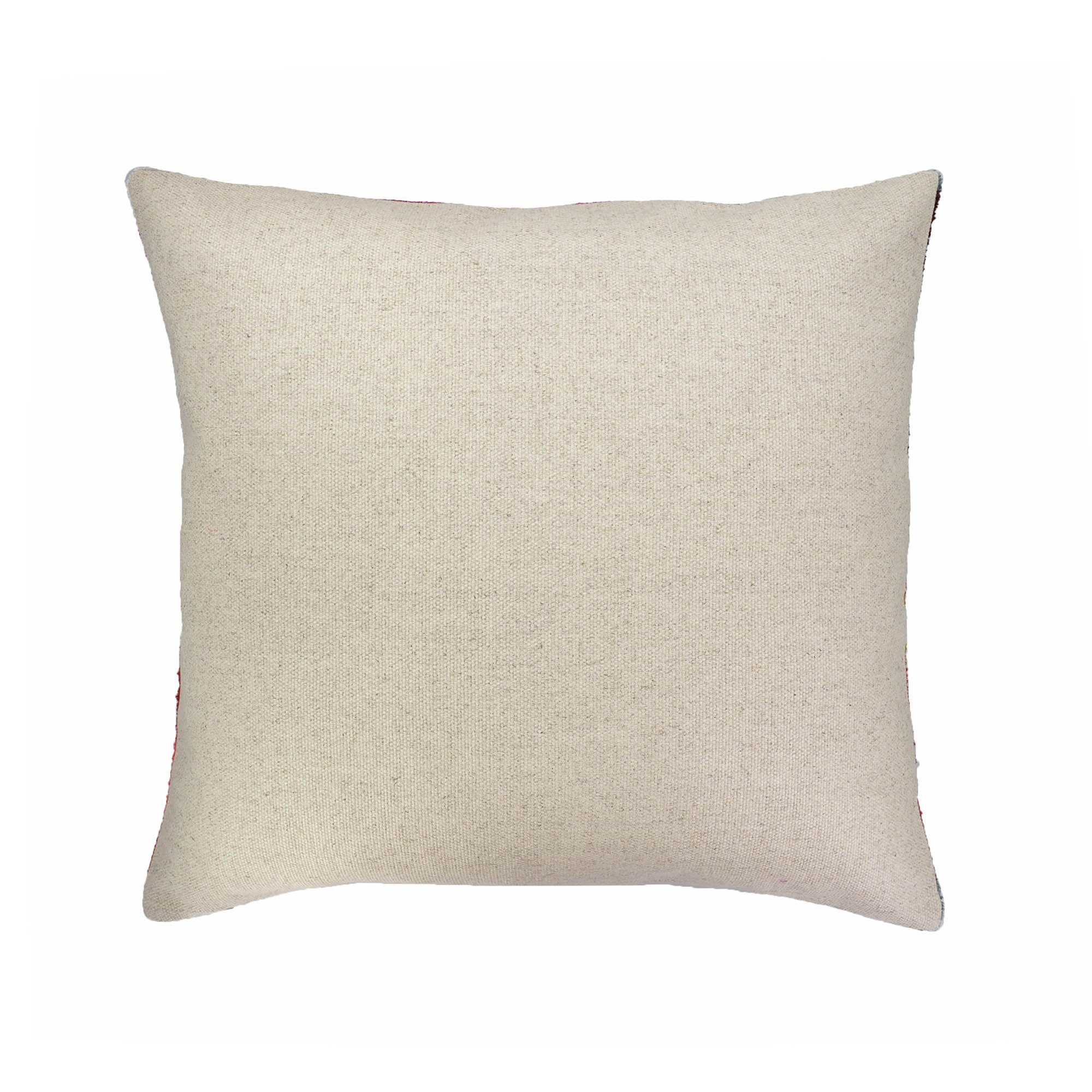 Striped Silk Velvet Ikat Throw Pillow Cover, 20 x 20